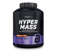 BioTech USA Prise de masse Hyper Mass – Créatine micronisée, Sans gluten – Caramel salé 4000 g