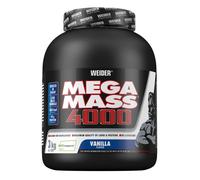 Weider Poudre Weight Gainer Mega Mass 4000 48 g protéines Créatine 3 kg Vanille