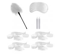 Kit de Bondage 8 Pièces Blanc Satin