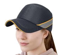 Hard Hat - 22.83-25.59 inches Mesh Ball Caps, Adjustable Safety Bump Caps, ABS Baseball Hats with Bump Insert for Head Protection | Breathable Shock Absorption Safety Hard Hat for Cycling Golf Basebal