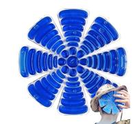 Hard Hat Ice - Insert rafraîchissant pour soulager la tête avec régulation de la température, doublure de casque avec réduction de la chaleur, accessoire de sécurité, pack de gel réutilisable pour