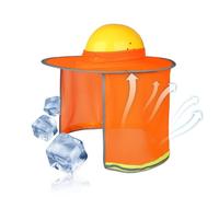 Hard Hat Shade - Full Brim Sun Cover | Reflective Mesh Neck Protector | Construction en maille respirante, tissu imperméable, bandes de sécurité réfléchissantes, couverture étendue du cou et de la
