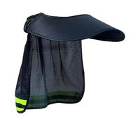 Hard Hat Sun Shade - Bandes réfléchissantes Équipement de sécurité, Accessoires de casque, Protection de construction, Cadre léger Design | Sangle réglable avec ventilation de la nuque pour jardin en