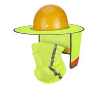 Hard Hat Sun Shade - Reflective Neck Cover | Visibility Mesh Visor | Ensemble de protection 2 pièces, construction en maille respirante, bandes de sécurité réfléchissantes