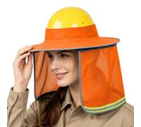 Hard Hat Sun Shade Reflective Strips High Damaged Rays Whil Visibility Mesh