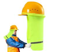 Hard Hat Visor Sun Shade - Neck Protection Visor | Breathable High Visibility | Polyester Fabric, UV Protection, Anti-Heatstroke, Washable, Fits All Helmets, For Construction Site Roofing Agricultural