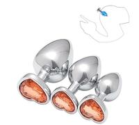 Hard Heart-Shaped Strass Orange Hip Trainer Accessoire, Avec Une Belle Base, Accessoires D'éQuipement De Sport Et De Remise En Forme, Cadeau De Couple