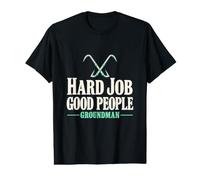 Hard Job Good People Groundman Line Trade Lineman Pride T-Shirt Graphique avec Valeur
