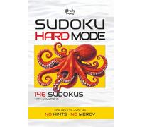Hard Mode Sudoku: Hard Sudoku Puzzles for Adults | No Hints No Mercy | Solutions Included | 6x9 in | 110 Pages