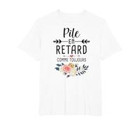 Hard Morning Always Late Humor Stack Late T-Shirt, Homme Grandes Tailles, Blanc, 6X Tall