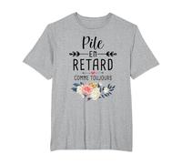 Hard Morning Always Late Humor Stack Late T-Shirt, Homme Grandes Tailles, Gris Chiné, 6X Tall