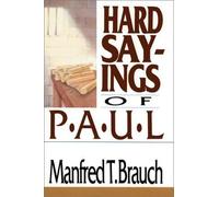 Hard Sayings Of Paul