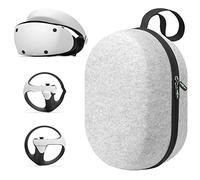 Hard Shell Case for Playstation VR2 All-in-One VR Gaming Headset and Touch Controller, Portable Travel Case Storage Bag with Shoulder Strap (PS VR2, Silver) PS VR2-4