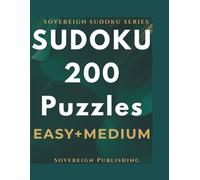 Hard Sudoku 200 Puzzles Large Print | One Puzzle Per Page | Adults & Seniors | Expert Brain Training | Solutions Included: 200 Hard Sudoku Challenges ... Print | One Puzzle Per Page | Full Solutions