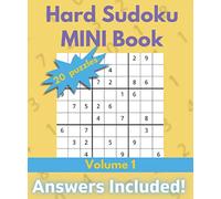 Hard Sudoku Mini Book: 20 Sudoku Games with Answers | Gift for Adults or Kids | Volume 1