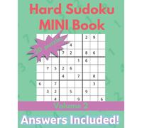Hard Sudoku Mini Book: 20 Sudoku Games with Answers | Gift for Adults or Kids | Volume 2