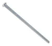 Hard-to-Find Fastener 014973315573 Vis à métaux rondes fendues, 8-32 x 4, pièce-15, zinc