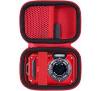 Hard Travel Housse Compatible avec l'appareil Photo Numérique Kodak PIXPRO WPZ2,Housse de Protection pour Kodak Appareil Photo Etanche(Rouge,Housse Uniquement)