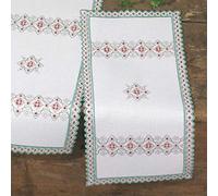 Hardanger Kit point de croix pour set de table Motif roses