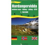 Hardangervidda 1 : 150 000: Outdoor Map - hiking - skiing - MTB - GPS. Landkarte, Wanderkarte, Planungskarte, Wintersportkarte