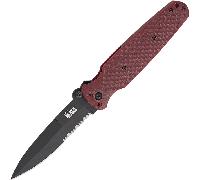 Hardcore Hardware HHA Série Covert Folder - Lame Spear Point PVD Covert 01 ROUGE