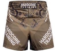 Hardcore Training Boxing Dragon Fight Shorts Homme Combat Shorts Arts Martiaux MMA BJJ Fitness Muay Thai Grappling No Gi (FR/ES, Alpha/Lettres, XXL, Taille Normale, Taille Normale, Khaki)