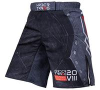 Hardcore Training Cyber 2.0 Grey Homme Combat Shorts Arts Martiaux MMA BJJ Fitness Muay Thai Boxe Grappling No Gi