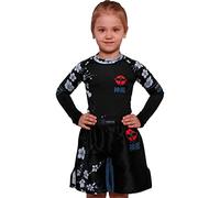 Hardcore Training Kids Rash Guard Sakura Unisex Chemise de Compression Enfant Couche de Base No Gi Fitness Entraînement BJJ Gym Workout Boxe