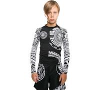 Hardcore Training Kids Rash Guard TA Moko Unisex Chemise de Compression Enfant Couche de Base No Gi Fitness Entraînement BJJ Gym Workout Boxe