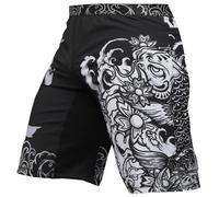 Hardcore Training Koi 3.0 Black Homme Combat Shorts Arts Martiaux MMA BJJ Fitness Muay Thai Boxe Grappling No Gi