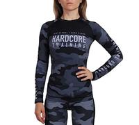 Hardcore Training Night Camo 2.0 Rash Guard Women Chemise de Compression à Manches Longues Femme Fitness Yoga Pilates Gym Faire des Exercices MMA No Gi