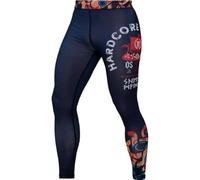 Hardcore Training Pantalon Compression Homme BJJ MMA No Gi Grappling Lutte | Pantalon de compression jiu jitsu, grappling, lutte, coupe ajustée, coutures plates et taille élastique à cordon