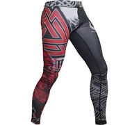 Hardcore Training Pantalon Compression Homme BJJ MMA No Gi Grappling Lutte | Pantalon de compression jiu jitsu, grappling, lutte, coupe ajustée, coutures plates et taille élastique à cordon
