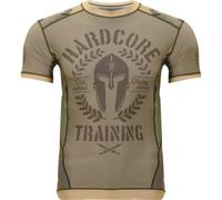 Hardcore Training Rash Guard Men's Neocamp Chemise de Compression Homme MMA BJJ Fitness Arts Martiaux No Gi Grappling Boxe Workout (FR/ES, Alpha/Lettres, M, Taille Normale, Taille Normale, Green)