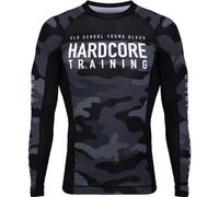 Hardcore Training Rash Guard Men's Night Camo 2.0 Chemise de Compression Homme MMA BJJ Fitness Arts Martiaux No Gi Grappling Boxe Workout