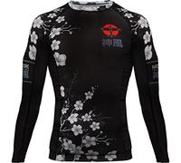 Hardcore Training Rash Guard Men's Sakura Chemise de Compression Homme MMA BJJ Fitness Arts Martiaux No Gi Grappling Boxe Workout