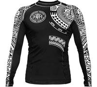 Hardcore Training Rash Guard Men's Ta Moko Chemise de Compression Homme MMA BJJ Fitness Arts Martiaux No Gi Grappling Boxe Workout