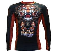 Hardcore Training Rash Guard Men's Tiger Chemise de Compression Homme MMA BJJ Fitness Arts Martiaux No Gi Grappling Boxe Workout
