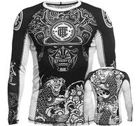 Hardcore Training Rash Guard Men's Viking 3.0 Chemise de Compression Homme MMA BJJ Fitness Arts Martiaux No Gi Grappling Boxe Workout