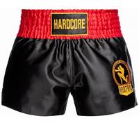 Hardcore Training Short Muay Thai Homme Kickboxing Boxe MMA Entraînement | Short de Muay Thai, kickboxing, boxe et MMA, coupe ample, fentes latérales et large taille élastique avec cordon de serrage