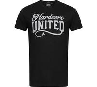 Hardcore United Unisex T-Shirt Printed Tee Graphic Top Men White Shirt XL