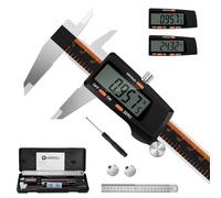 HARDELL Pied à Coulisse Numérique 150 mm avec écran LCD, Outil de Mesure avec Fonction D'arrêt Automatique, Pieds à Coulisse Vernier en Acier Inoxydable pour Bijoutiers/Menuisiers, mm/Inch Conversion