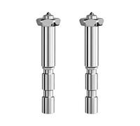 Hardened Steel Quick Swap Nozzles for Kobra 3 Max, Lot de 2 buses Kobra 3 Max de 0,4 mm, 3D Printer Hotend 0.4mm Integrated Throat Tube Nozzle Kit for Anycubic Kobra 3 Max Combo
