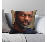 Harder They Fall Idris Elba Taie d'oreiller Polyester Lin Velours Créatif Fermeture Éclair Décorative Throw Taie d'oreiller Maison