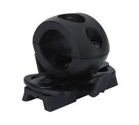 Hardhat Rail Support de Lampe de Poche - Clip de Fixation, Adaptateur de Rail, Support de Lampe de Poche | Support de Lampe de Poche réglable à 60 degrés pour Casque Rigide avec Rail