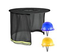 Hardhat Sun Shade Set - Full Brim UV Protection Breathable Cover System, Construction Helmet Sun Guard Kit, 39.37x13.78 inch Size Unit, Road Work Landscaping Roofing Use, Outdoor Labor Cooling Safety