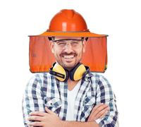 Hardhat Sun Shade, UV Protection Cover, 39.37x13.78in Breathable Cooling Helmet Attachment with Sun Blocking System, Lightweight Outdoor Work Shield Design, Construction Labor Protection Use