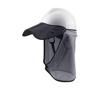 Hardhat Visière pare- - Capuche industrielle de prévention des coups de chaleur, large bord de refroidissement avec aérations respirantes pour flux d'air, protection universelle idéale pour