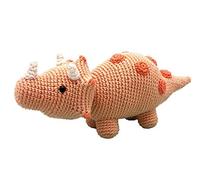 Hardicraft Ensemble de Crochet Set de Crochet à Faire soi-même avec Les Instructions et Le matériel Dinosaure Tricératops, 24 cm