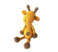Hardicraft Kit de crochet à faire soi-même avec instructions et matériel pour girafe George 30 cm Cadeau personnalisé